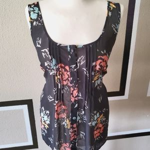 Floral tank blouse